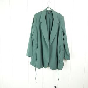 Athleta Blazer Jacket Sport Coat Womens SZ 22 Endless Primaloft Front Tie Casual